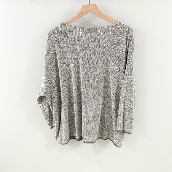 J. Jill Pure Jill Linen Blend Split Hem Tunic Gray Size XL - Picture 5 of 5